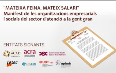 PRESENTACIÓ I RODA DE PREMSA CONJUNTA AMB PATRONALS I ORGANITZACIONS SOCIALS.