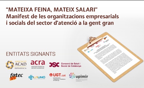 PRESENTACIÓ I RODA DE PREMSA CONJUNTA AMB PATRONALS I ORGANITZACIONS SOCIALS.
