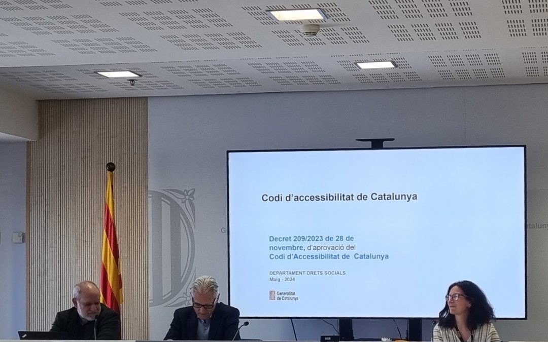 PRESENTACIÓ CODI ACCESIBILITAT DE CATALUNYA