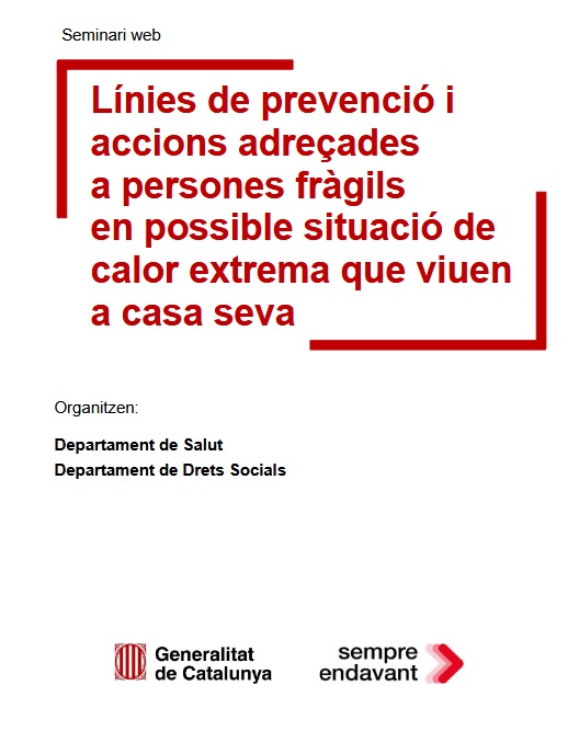 SEMINARIS WEB SOBRE CALOR EXTREMA