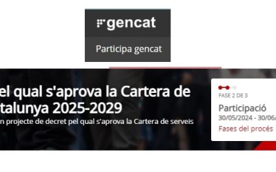 PROCÉS PARTICIPATIU CARTERA DE SERVEIS SOCIALS