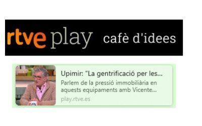 CAFÉ D’IDEES: UPIMIR: “LA GENTRIFICACIÓ PER LES RESIDÈNCIES ÉS UNA PASSADA”