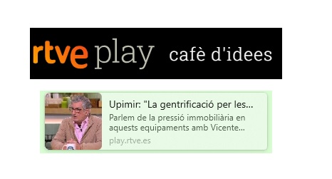 CAFÉ D’IDEES: UPIMIR: “LA GENTRIFICACIÓ PER LES RESIDÈNCIES ÉS UNA PASSADA”
