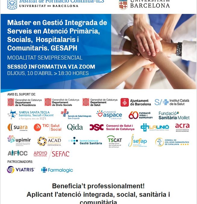 SESSIÓ INFORMATIVA MASTER GESAPH 10-04-2025 PER ZOOM