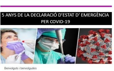 NEWSLETTER ESPECIAL:  5 ANYS DE LA DECLARACIÓ D’ESTAT D’EMERGÈNCIA PER COVID-19